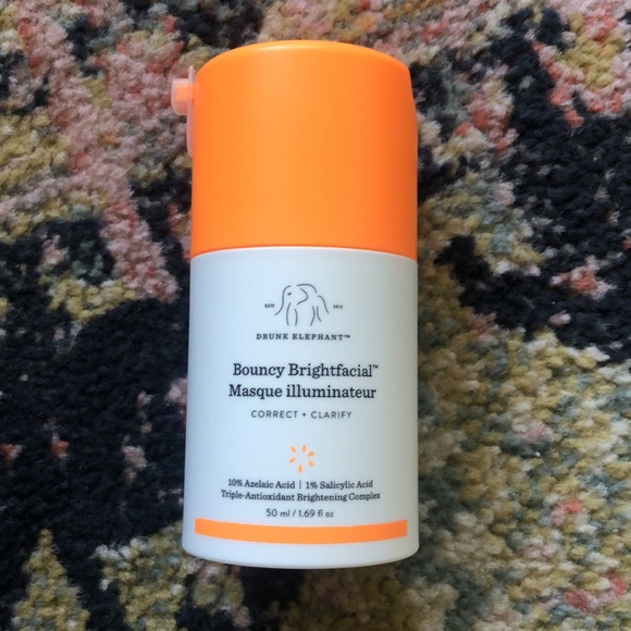 Drunk Elephant Bouncy Brightfacial Radiance Mask Azelaic Acid Salicylic Brighten - Picture 2 of 4
